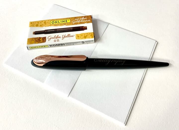 Bombičky Online zlatožluté náplně pro plnicí pero