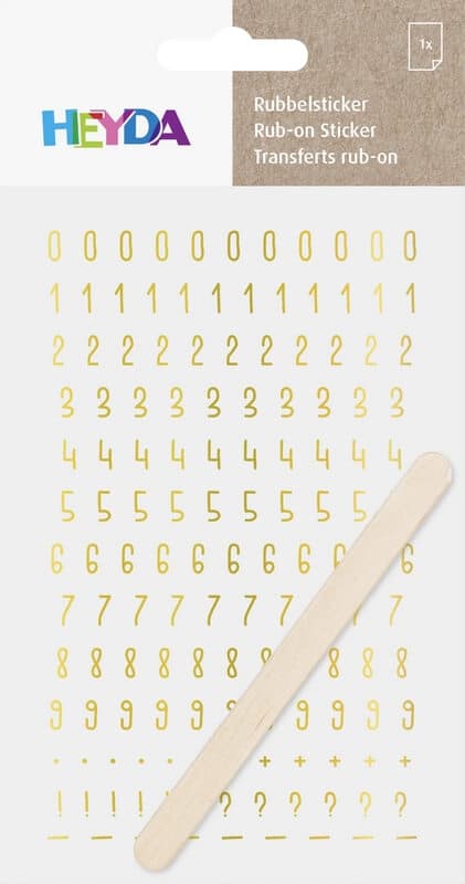 Heyda zlatý Propisot bordury 10x19 cm dekorace