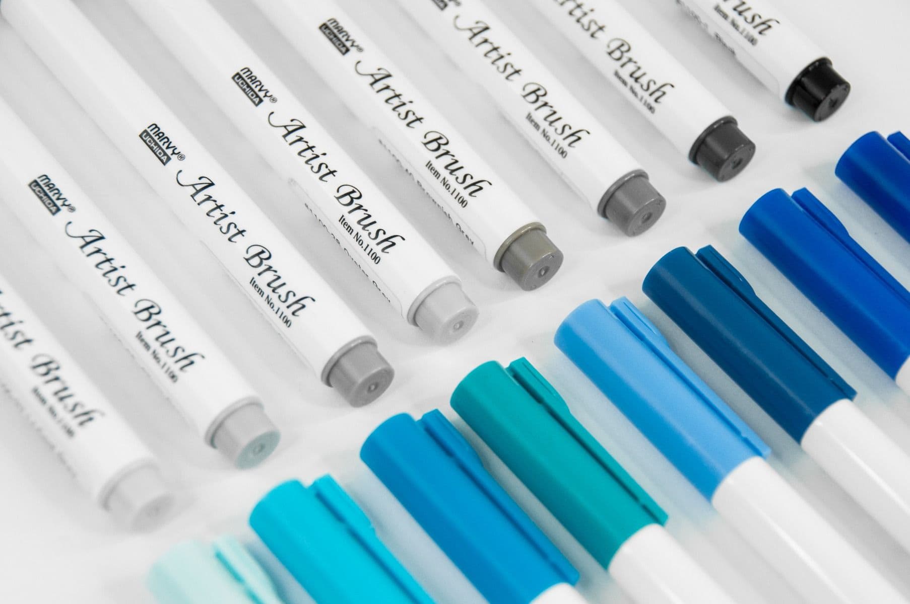 Kaligrafie štětcem Marvy Artist Brush 1100-33 modrý fix