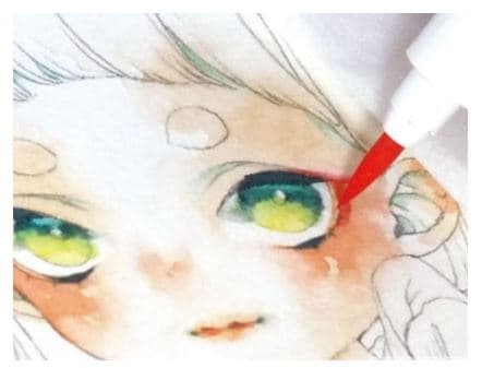 Marvy fix štětcový hrot růžová rozmývatelná barva papír