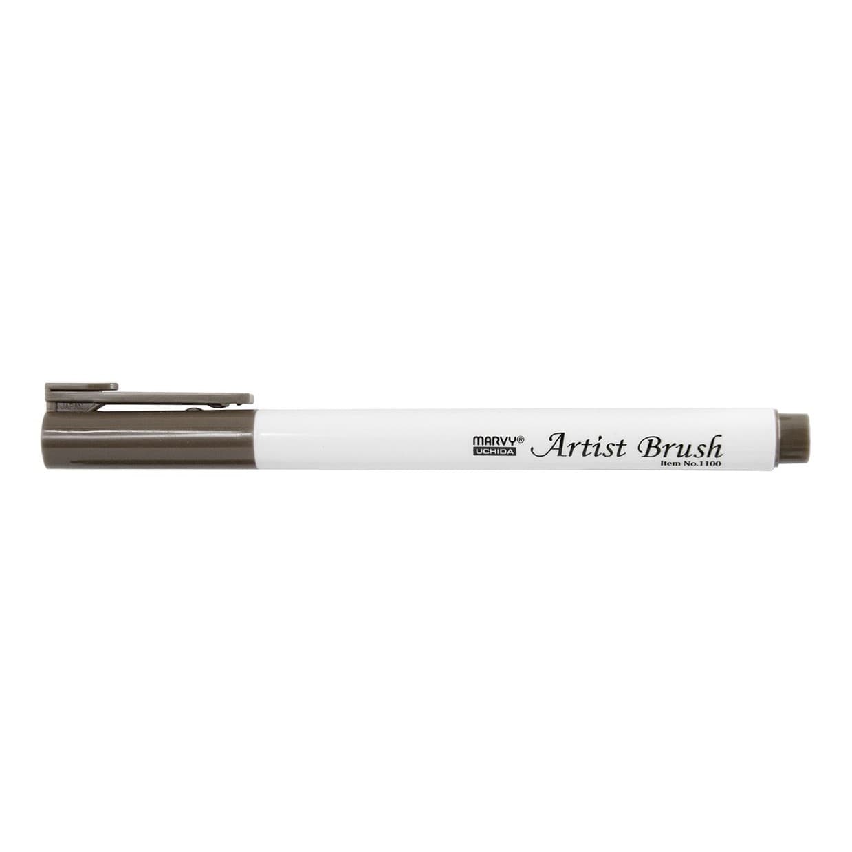 Marvy Artist Brush 1100-45 hnědý štětcový fix lettering