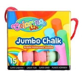 Colorino chodníkové křídy sada 15 kusů různých barev