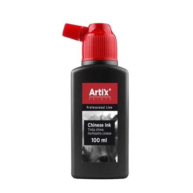 Čínská tuš Artix 100 ml černá pro kreslení