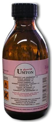 Umton damarový lak závěrečný 200 ml pro olejomalbu