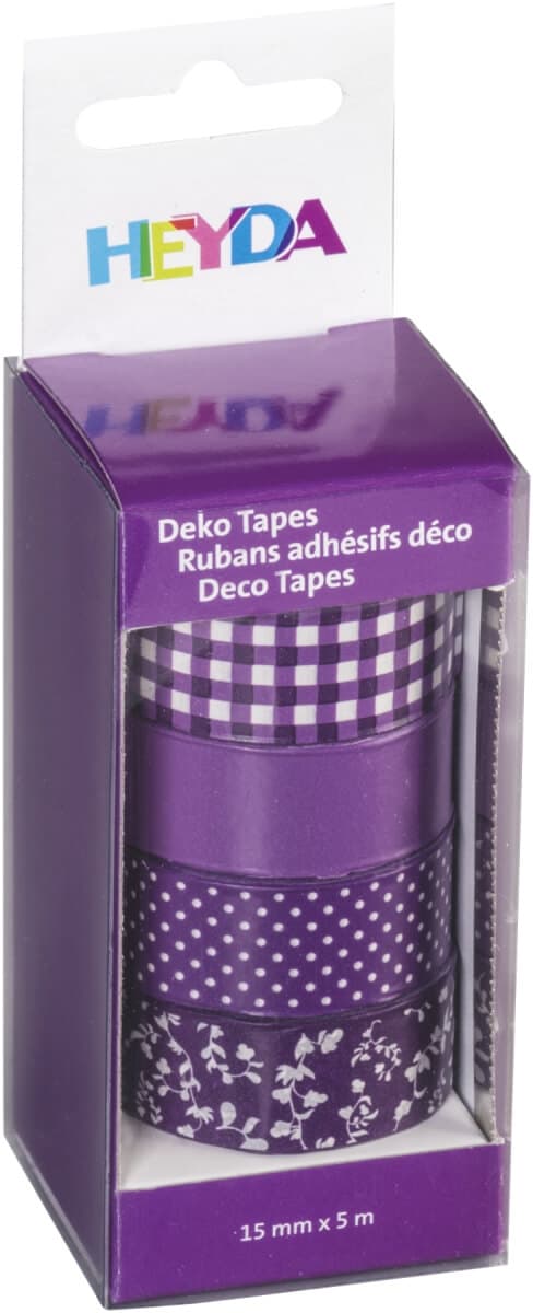 Heyda Deco pásky fialové 15 mm dekorativní role