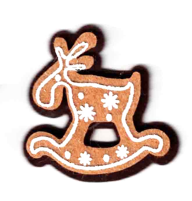 Dekorace filcová Perníček motiv sobík kreativní tvoření sada