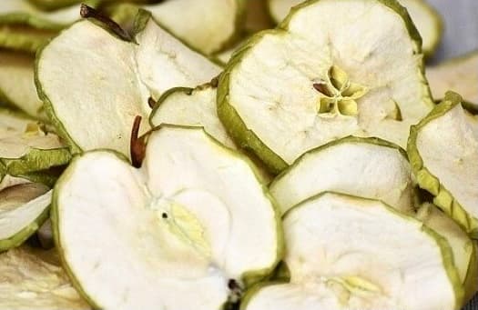 Sušená zelená jablka dekorace vánoční 20g kreativní tvoření