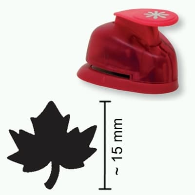 Heyda děrovač 15 mm ve tvaru javorového listu