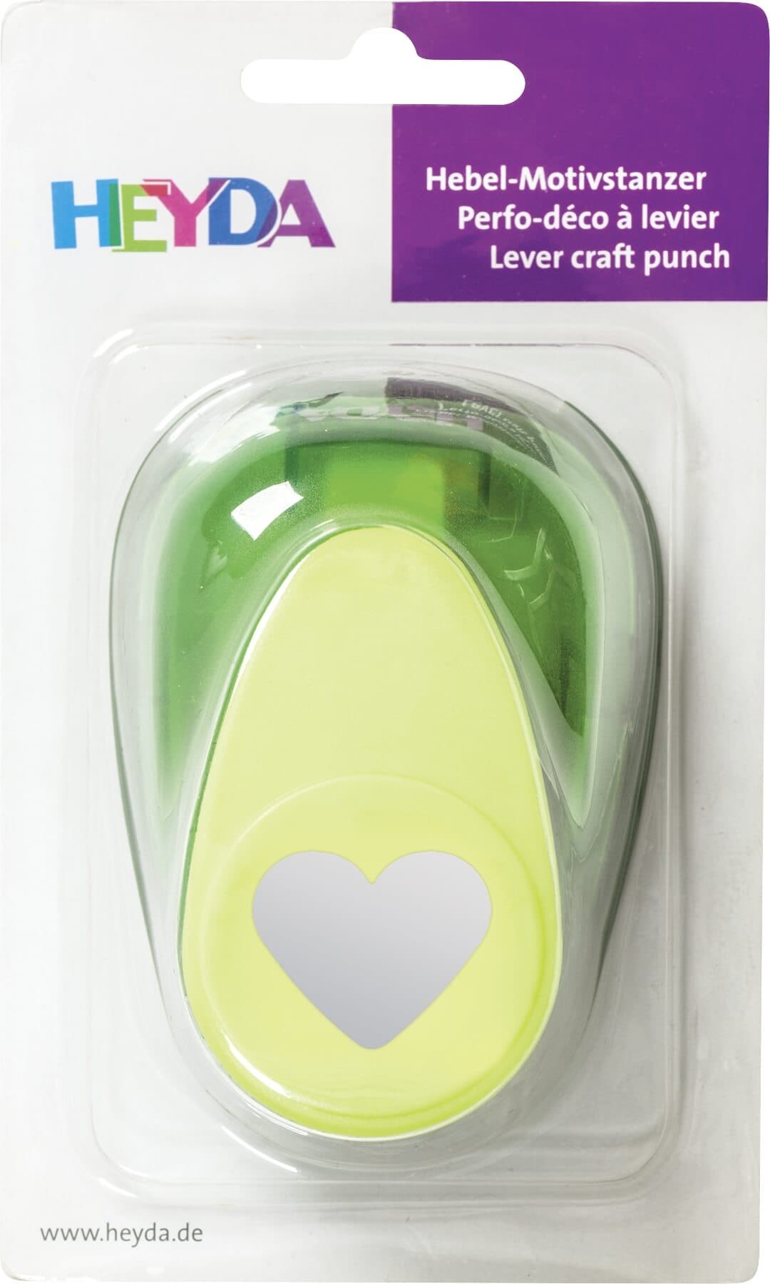 Heyda dekorační děrovač 38 mm motiv srdce