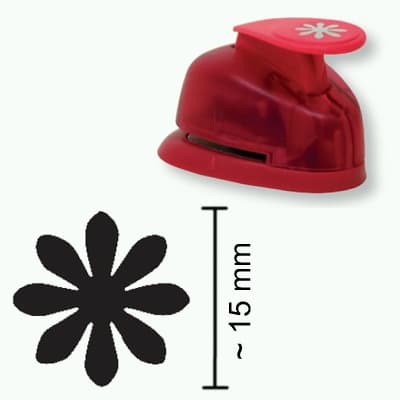 Heyda děrovač 15 mm ve tvaru kopretiny