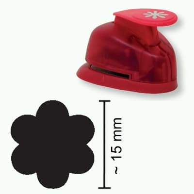 Heyda děrovač 15 mm ve tvaru květu