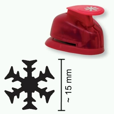 Heyda děrovač 15 mm ve tvaru sněhové vločky