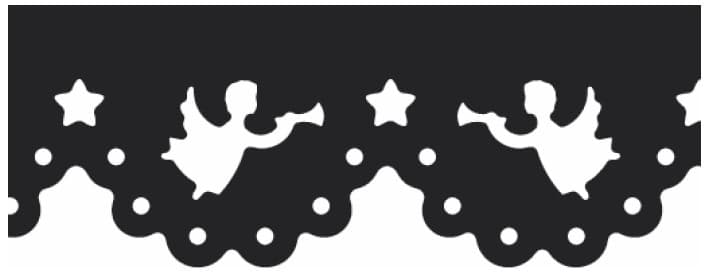 Heyda děrovač lemovací 58 mm motiv andílci kreativní tvoření