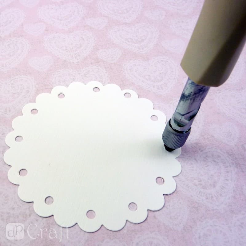 dpCraft děrovač boční pohled precizní ruční nástroj