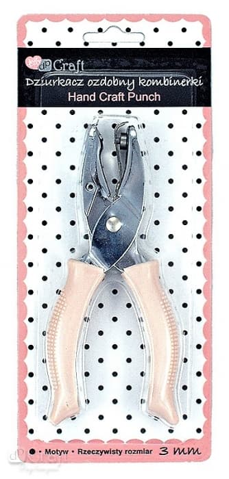 dpCraft děrovací kleště Craft dírka 3 mm pohled zepředu