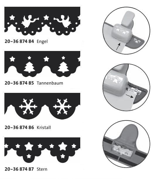 Detail děrovače Heyda květy pro lemování 58 mm