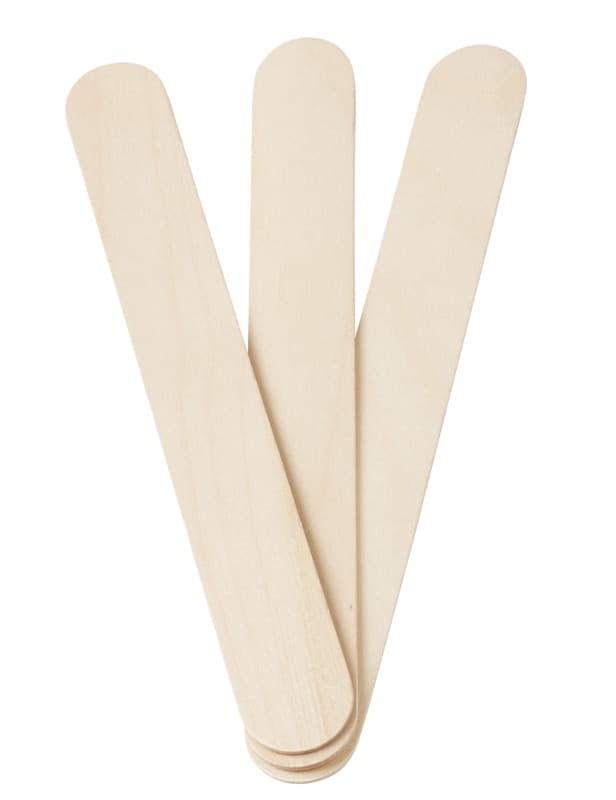 HobbyFun dřevěné špachtličky 25x200 mm sada 20 kusů