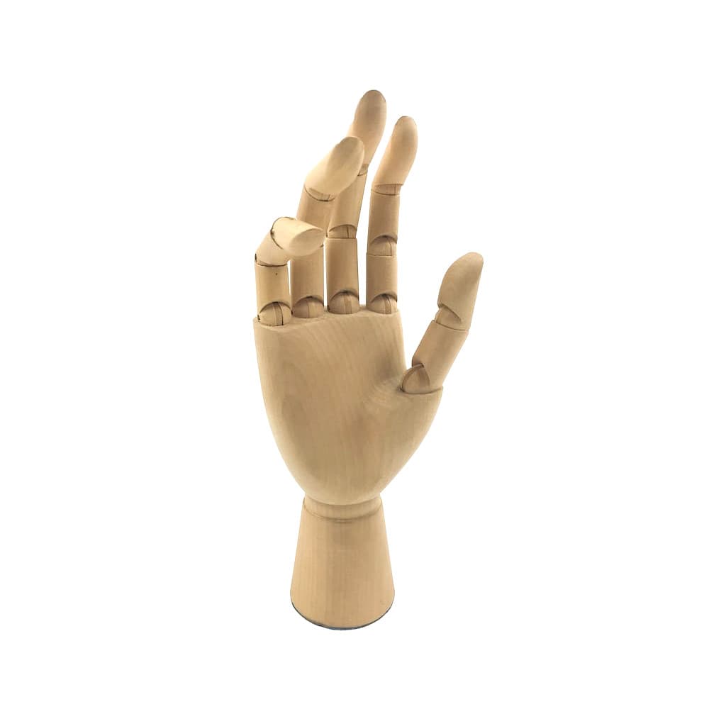Dřevěný model ruky 25 cm pravá ruka