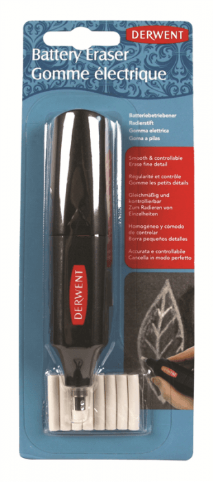 Derwent elektrická guma na baterie 2301931 čelní pohled