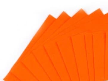 Oranžový filc A4 180g No name jednotlivý arch
