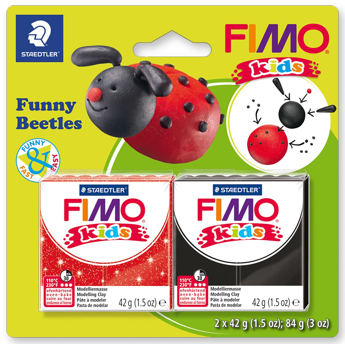 Staedtler Fimo Kids sada Funny Beatles pro modelování