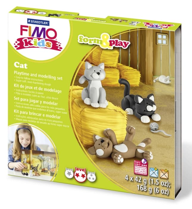 Staedtler Fimo Kids sada Kočky polymerová hmota modelování