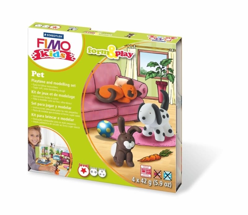 Staedtler Fimo Kids sada Mazlíčci polymerová hmota modelování
