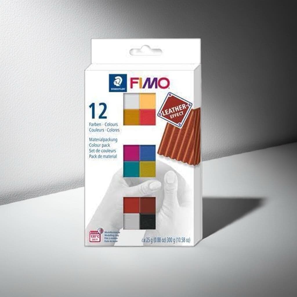 FIMO Leather Effect sada 12 barev polymerová hmota