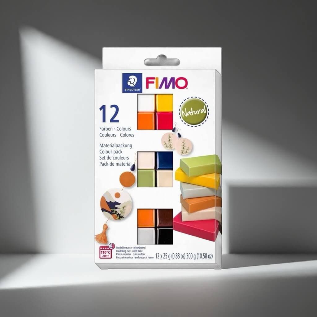 Staedtler Fimo Soft Natural sada 12 barev polymerová hlína