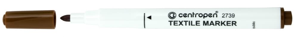 Centropen 2739 fix na textil hnědý 1,8 mm