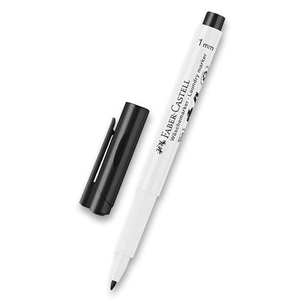 Černý textilní fix Faber-Castell detail hrotu