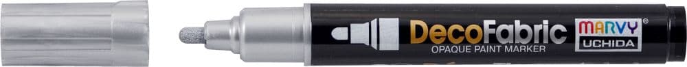 Marvy fix na textil stříbrná metalická barva