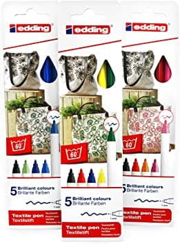 Sada textilních fixů Edding 4600 barevné varianty