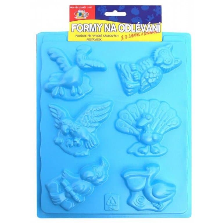 SMT forma na odlévání sádry s motivy ptáků