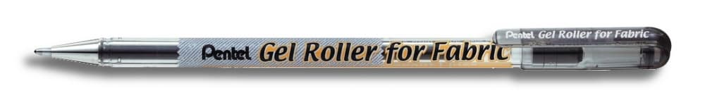 Pentel gelové pero na textil černé barvy