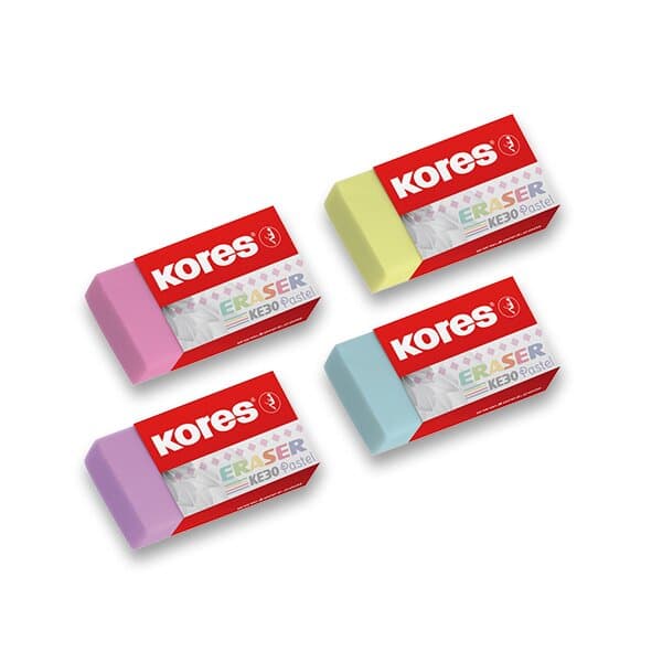 Kores KE30 pastelová guma různé barvy hlavní pohled