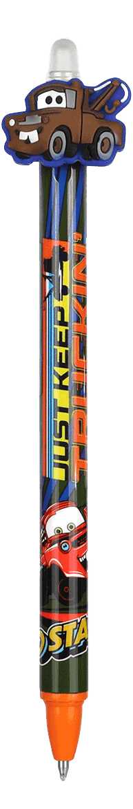 Gumovací pero Colorino Auta Bourák 0,5 mm modré