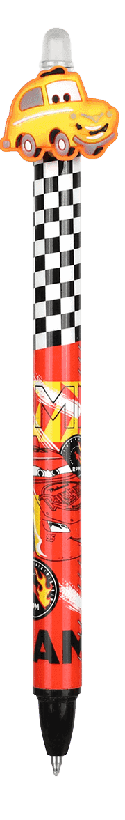 Gumovací pero Colorino Auta Luigi modré s šířkou 0,5 mm