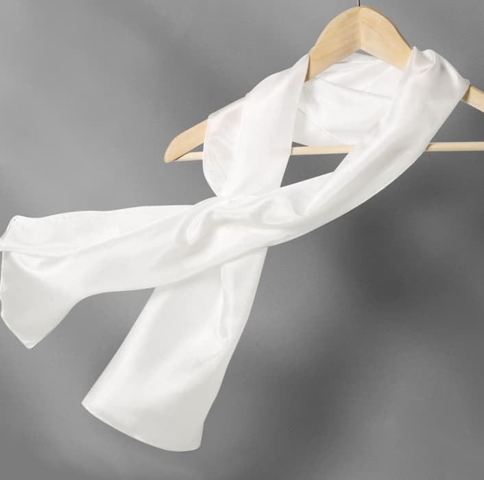 Silk hedvábná šála Pongé 5 35x130 cm elegantní