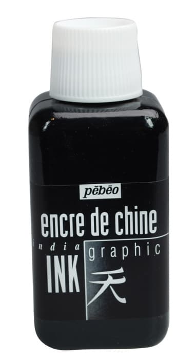 Pébéo Indický grafický inkoust 250 ml černý
