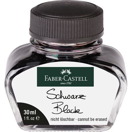 Faber-Castell černý kaligrafický inkoust 30 ml lahvička