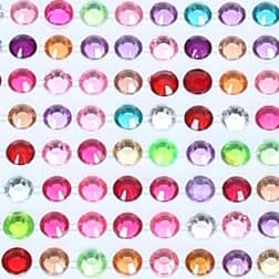 Titanum nalepovací kamínky kolečka mix barev kreativní tvoření