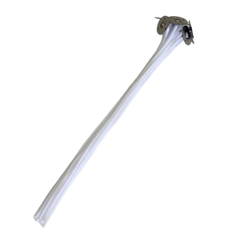 Voskovaný knot s plíškem 18 cm sada 10 kusů