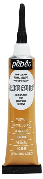 Pébéo Cerne Relief bronzová kontura na sklo 20 ml