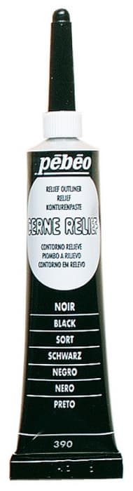 Pébéo Cerne Relief černá kontura na sklo 20 ml