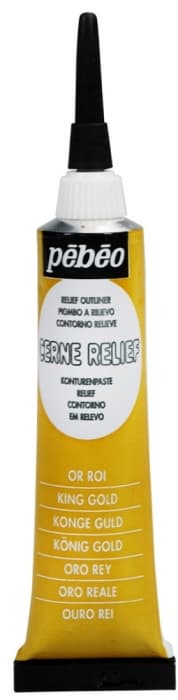 Pébéo Cerne Relief zlatá královská kontura na sklo 20ml