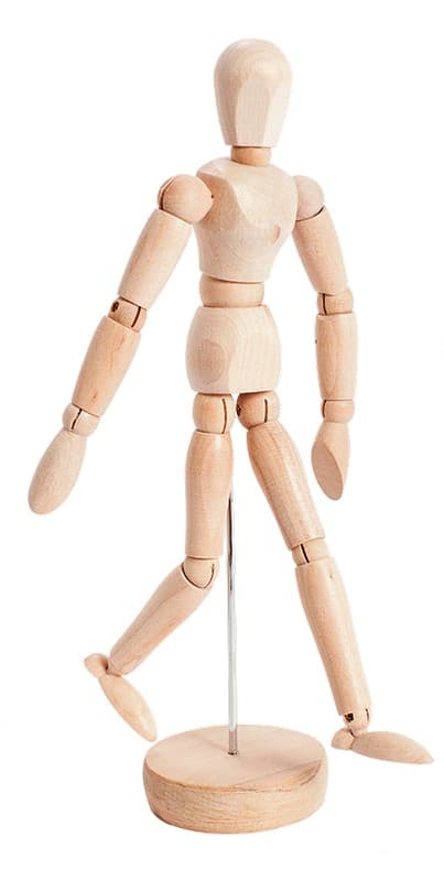 Dřevěný kreslící manekýn muž Phoenix 30 cm