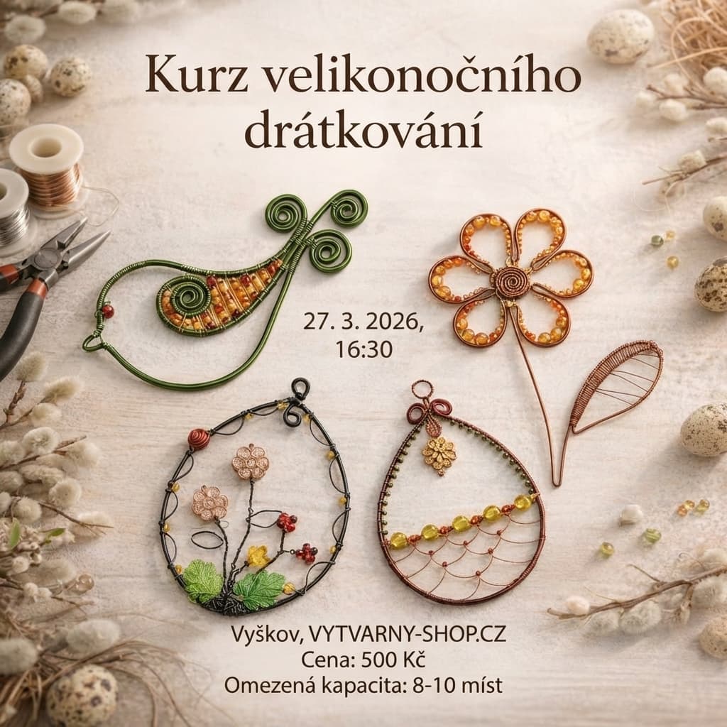 Kurz velikonočního drátkování pro začátečníky i pokročilé