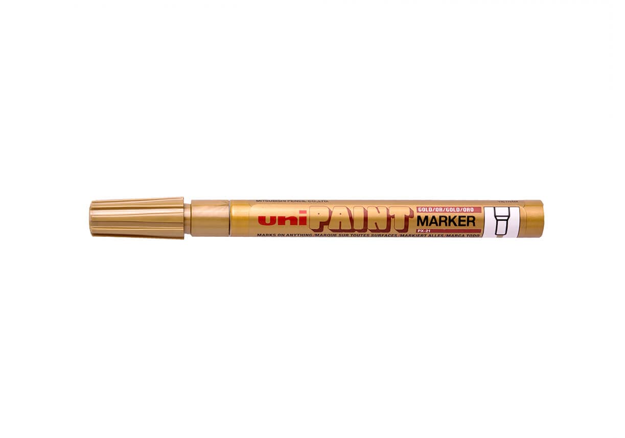 Uni PX-21 zlatý lakový popisovač 0,8-1,2 mm