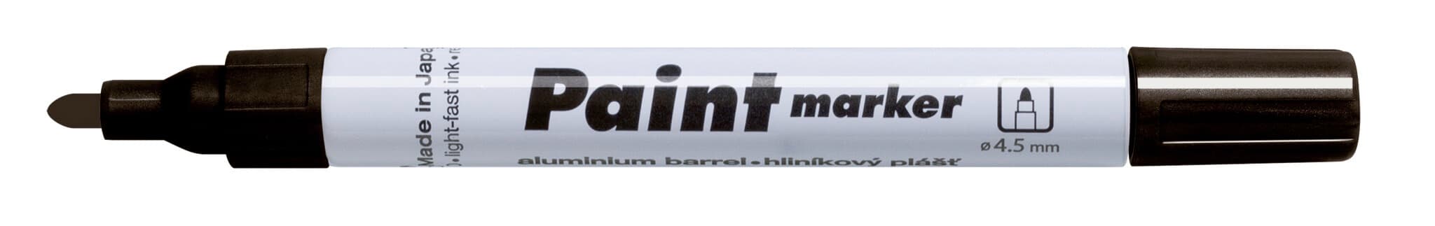 Lakový popisovač Centropen černý 1,5-2,5 mm předek